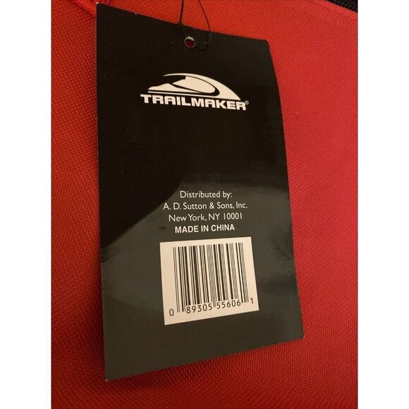 TNW Trailmaker Classic 2 Pocket Backpack Red Adjustable Straps - Picture 4 of 6